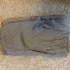 American Eagle Outfitters Black and White Gingham Pajama Set